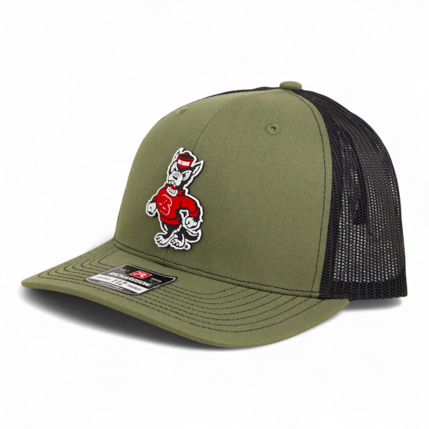 NC State Wolfpack Strutting Wolf 3D Snapback Trucker Hat- Loden/ Black