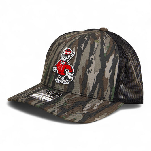 NC State Wolfpack Strutting Wolf 3D Snapback Trucker Hat- Realtree Original/ Black