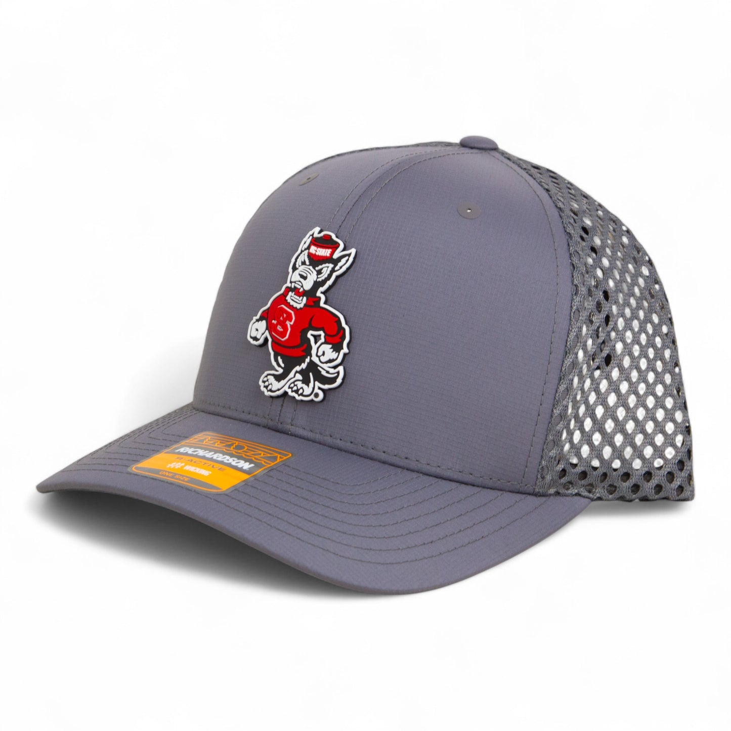 NC State Wolfpack Strutting Wolf 3D Snapback Tilikum Trucker Hat- Charcoal