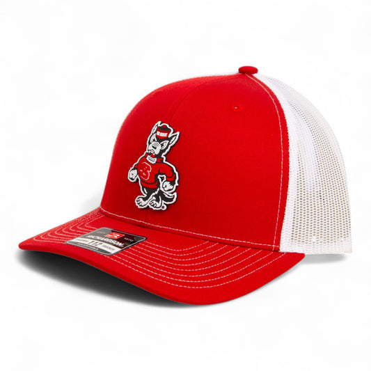 NC State Wolfpack Strutting Wolf 3D Snapback Trucker Hat- Red/ White