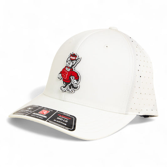 NC State Wolfpack Strutting Wolf 3D Laser Perf R-Flex Cap- White