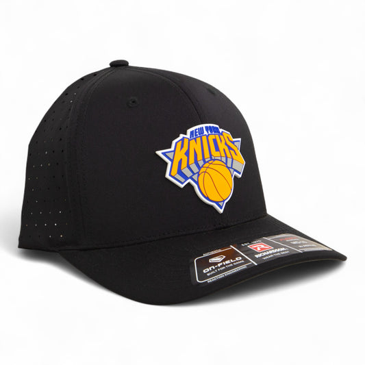 New York Knicks 3D Laser Perf R-Flex Cap- Black