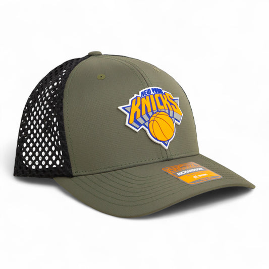 New York Knicks 3D Snapback Tilikum Trucker Hat- Loden/ Black