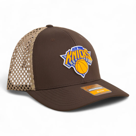 New York Knicks 3D Snapback Tilikum Trucker Hat- Brown/ Tan