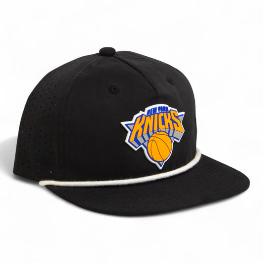 New York Knicks 3D Perforated Rope Hat- Black/ White