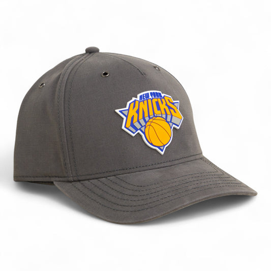 New York Knicks 3D Snapback Canvas Hat- Charcoal