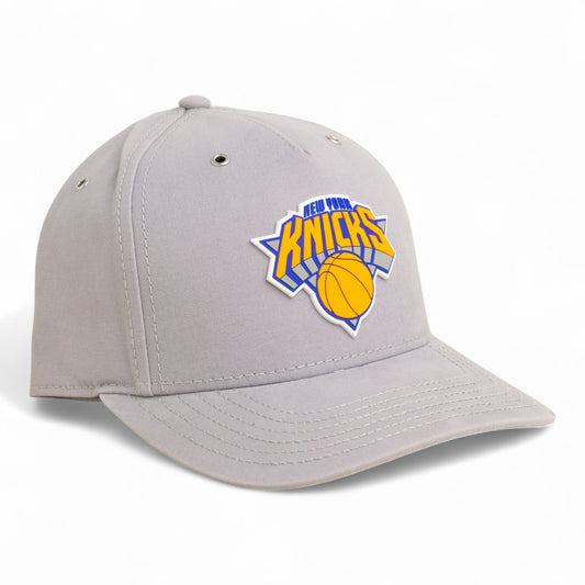 New York Knicks 3D Snapback Canvas Hat- Grey