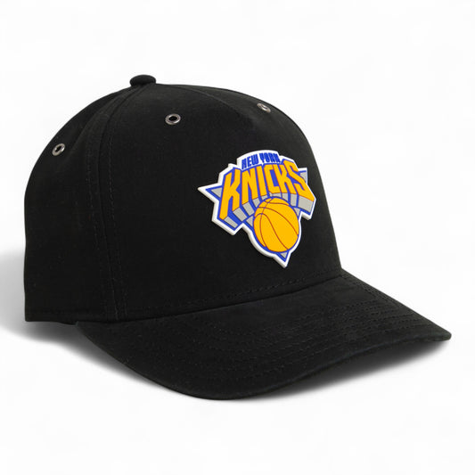 New York Knicks 3D Snapback Canvas Hat- Black