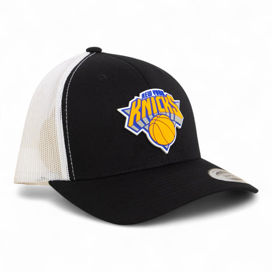 New York Knicks 3D YP Snapback Trucker Hat- Black/ White