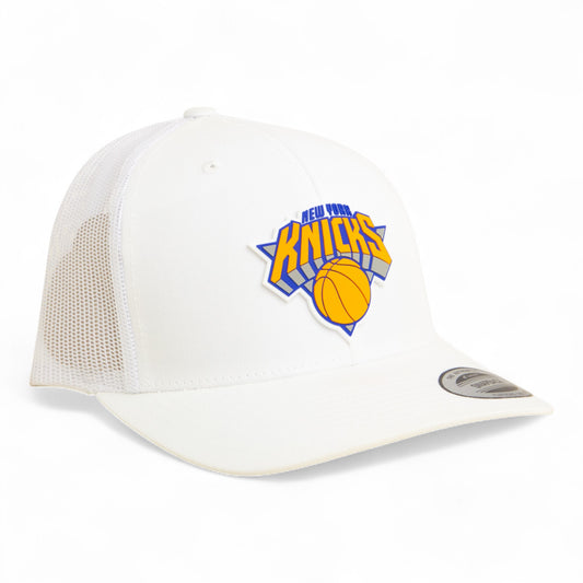 New York Knicks 3D YP Snapback Trucker Hat- White