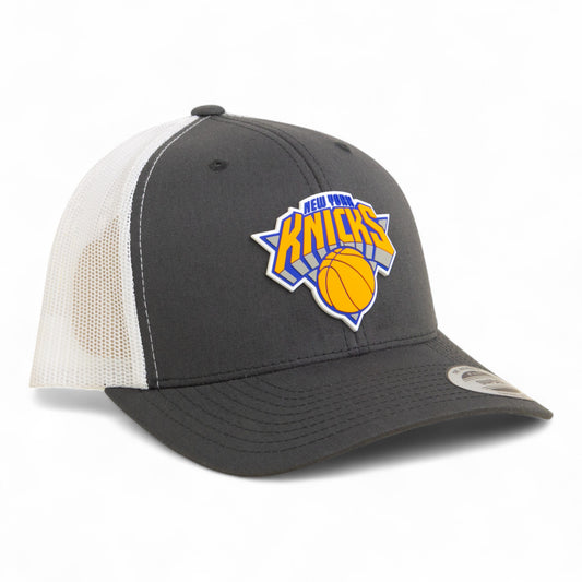 New York Knicks 3D YP Snapback Trucker Hat- Charcoal/ White