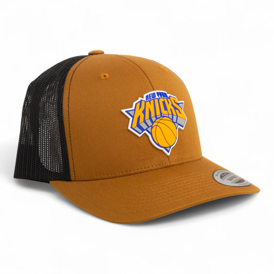 New York Knicks 3D YP Snapback Trucker Hat- Caramel/ Black