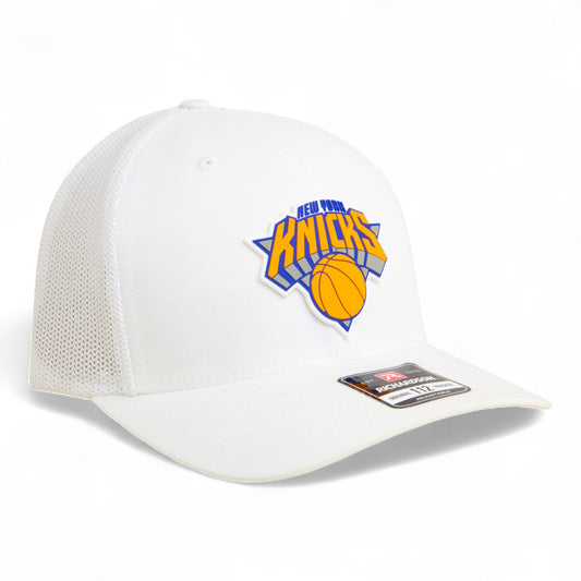 New York Knicks Snapback Trucker Hat- White
