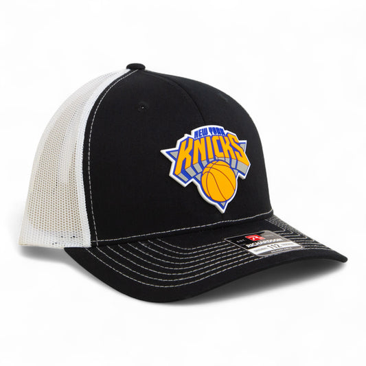 New York Knicks Snapback Trucker Hat- Black/ White