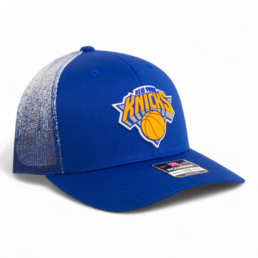 New York Knicks Snapback Trucker Hat- Royal Fade