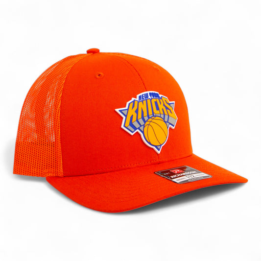 New York Knicks Snapback Trucker Hat- Orange