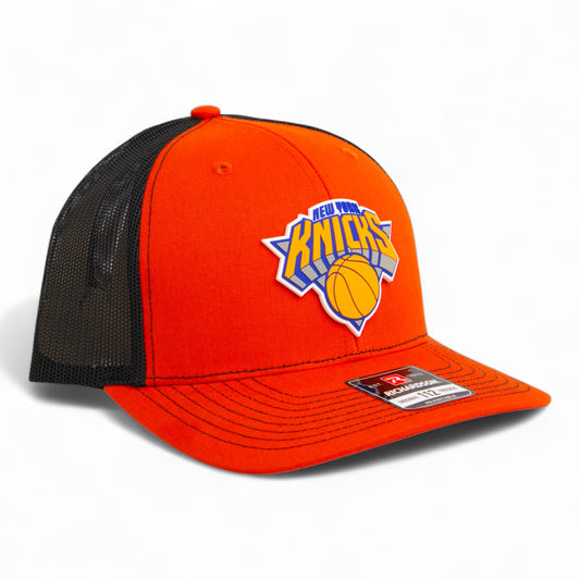 New York Knicks Snapback Trucker Hat- Orange/ Black
