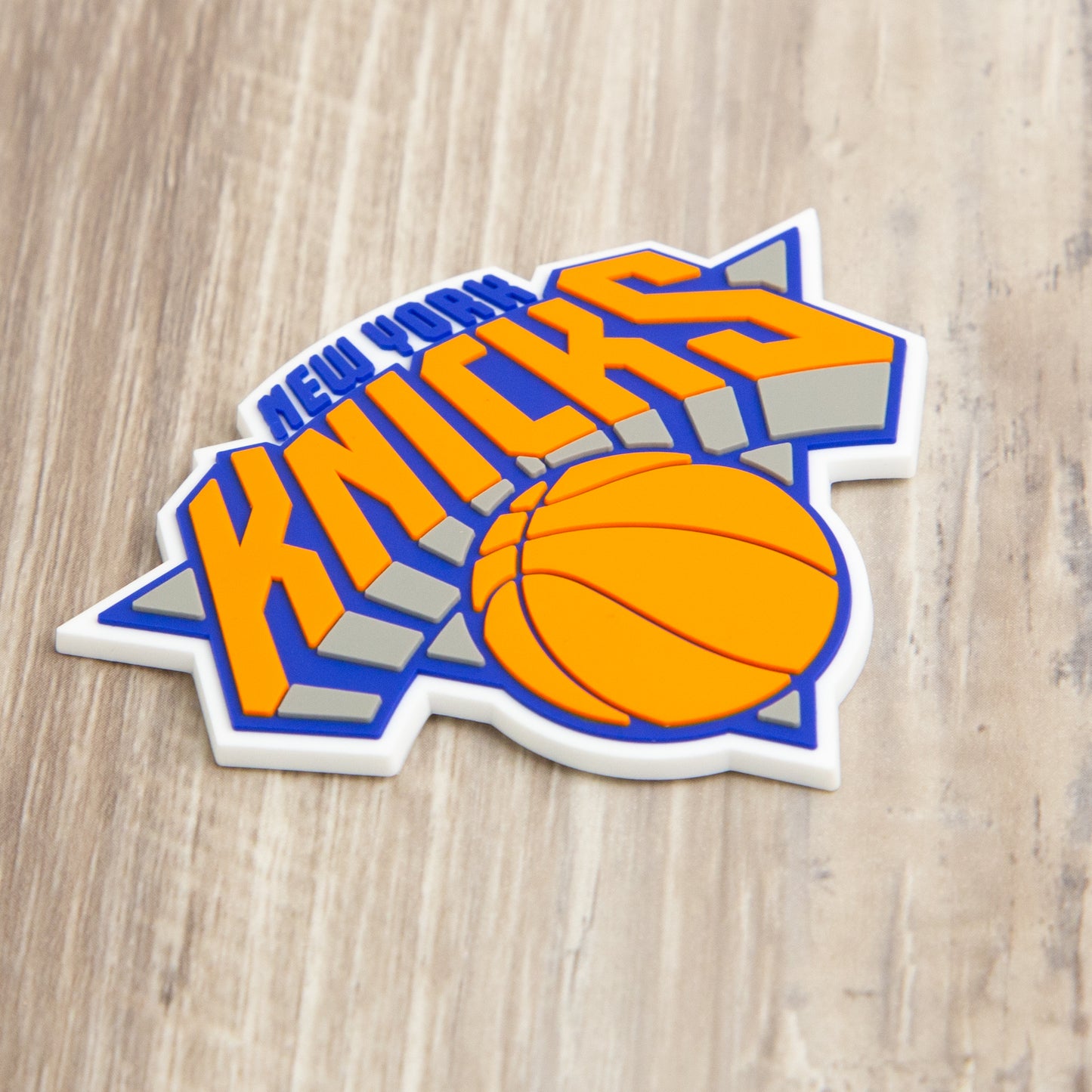 New York Knicks Snapback Trucker Hat- Black/ White/ Heather Grey