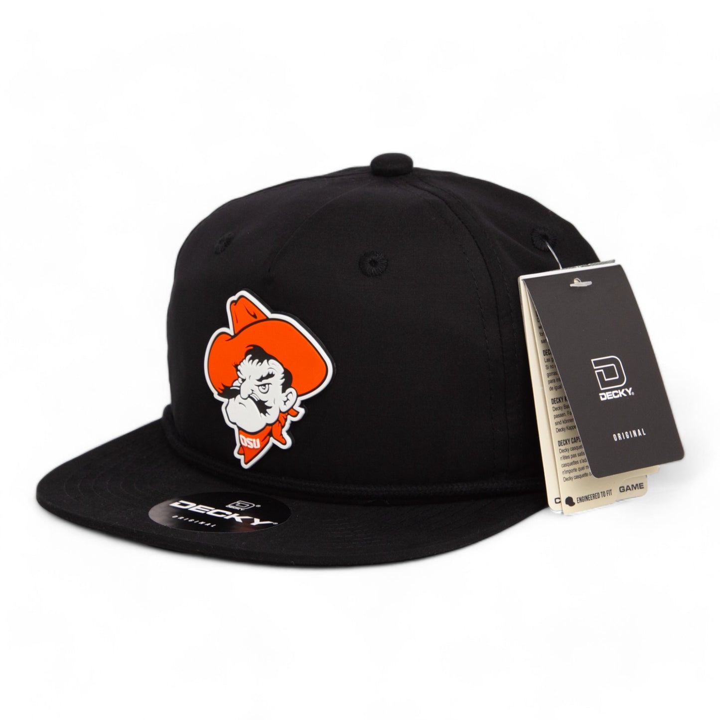 OSU Cowboys Pistol Pete 3D Classic Rope Hat- Black