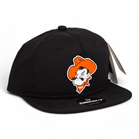 OSU Cowboys Pistol Pete 3D Classic Rope Hat- Black