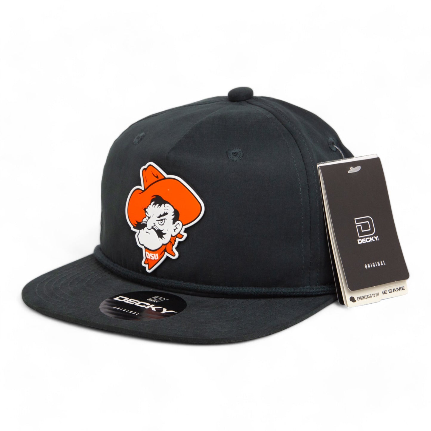 OSU Cowboys Pistol Pete 3D Classic Rope Hat- Charcoal