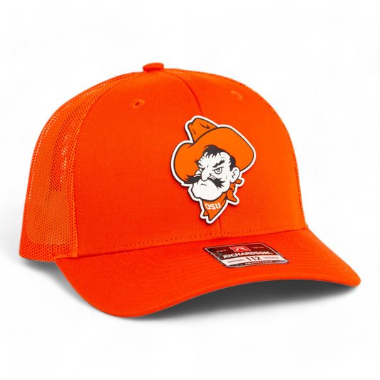 OSU Cowboys Pistol Pete 3D Snapback Trucker Hat- Orange