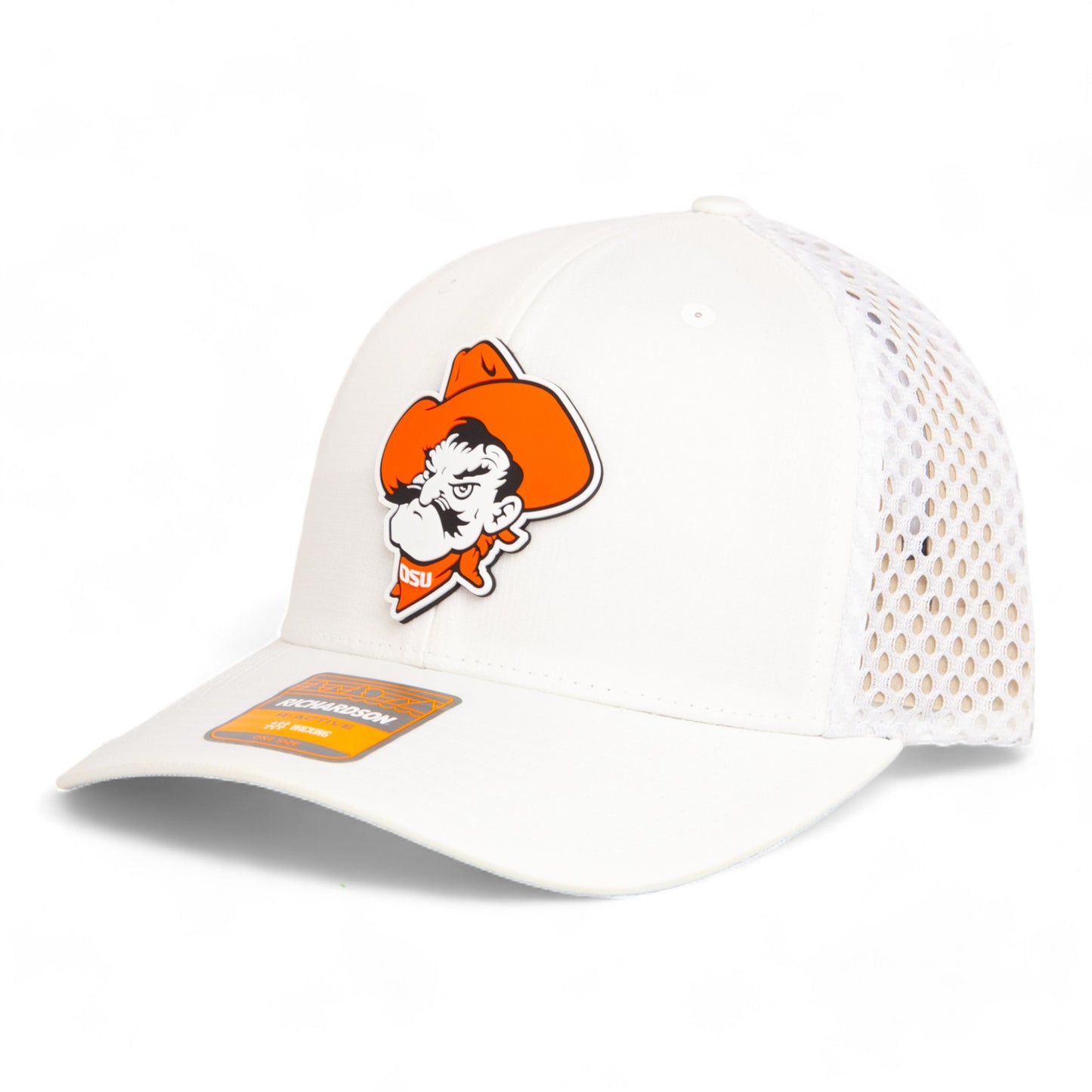 OSU Cowboys Pistol Pete 3D Snapback Tilikum Trucker Hat- White