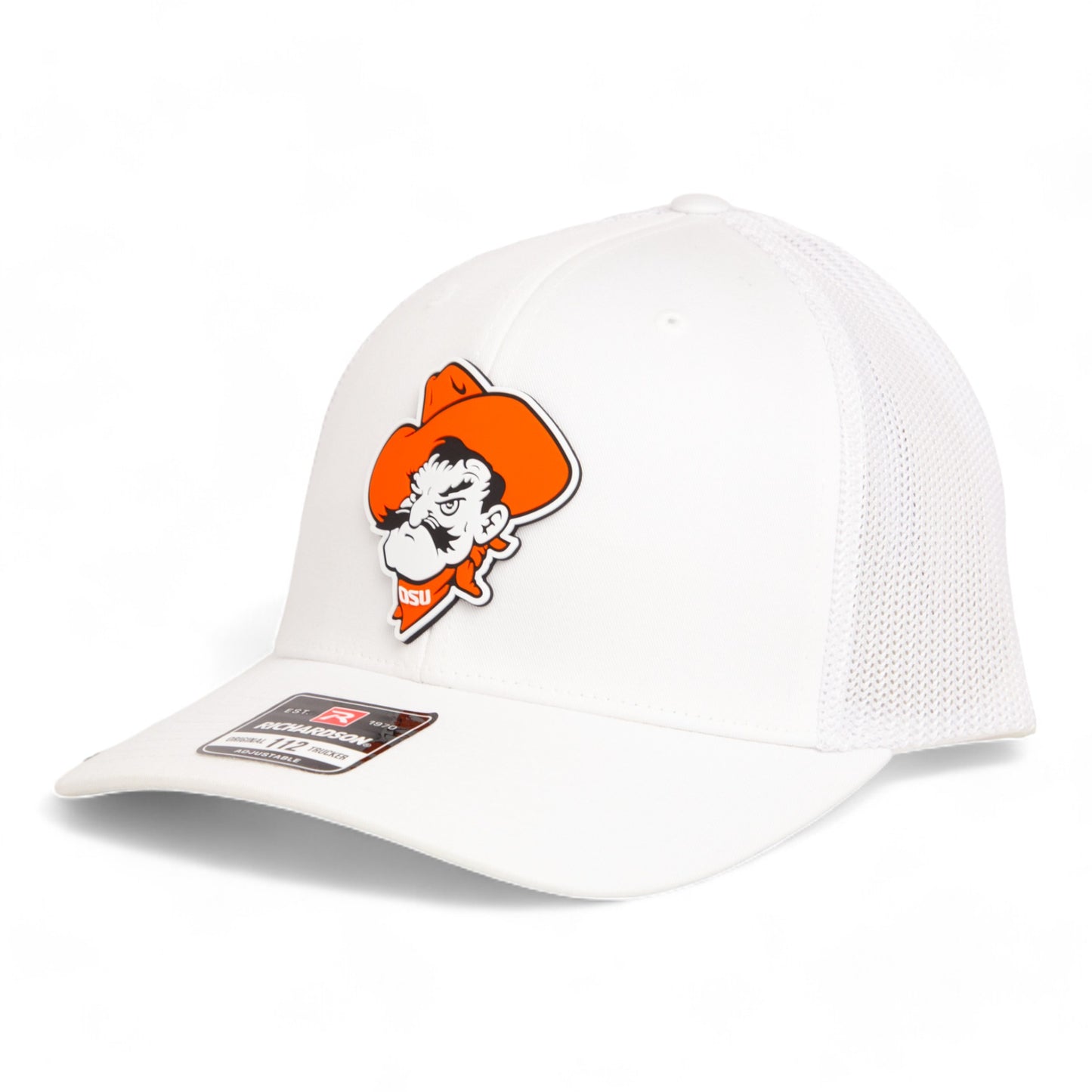 OSU Cowboys Pistol Pete 3D Snapback Trucker Hat- White