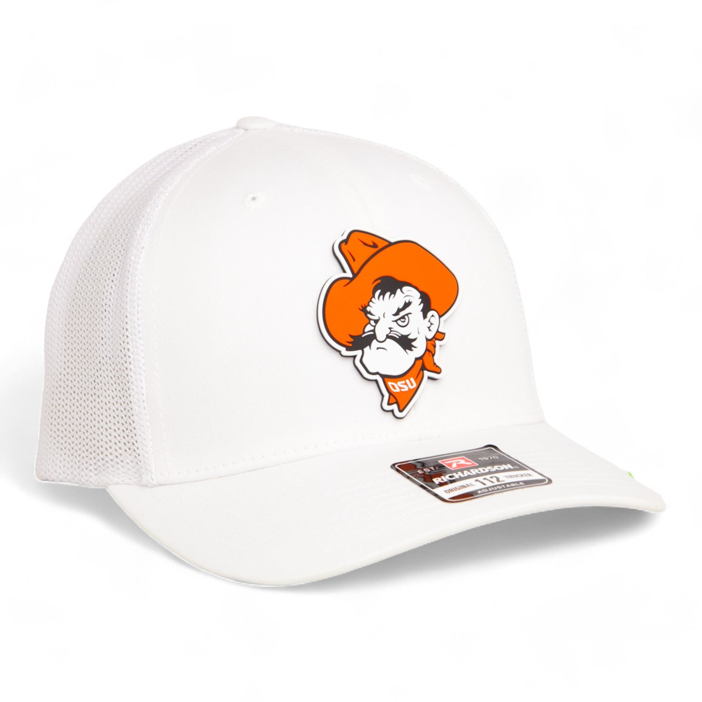 OSU Cowboys Pistol Pete 3D Snapback Trucker Hat- White