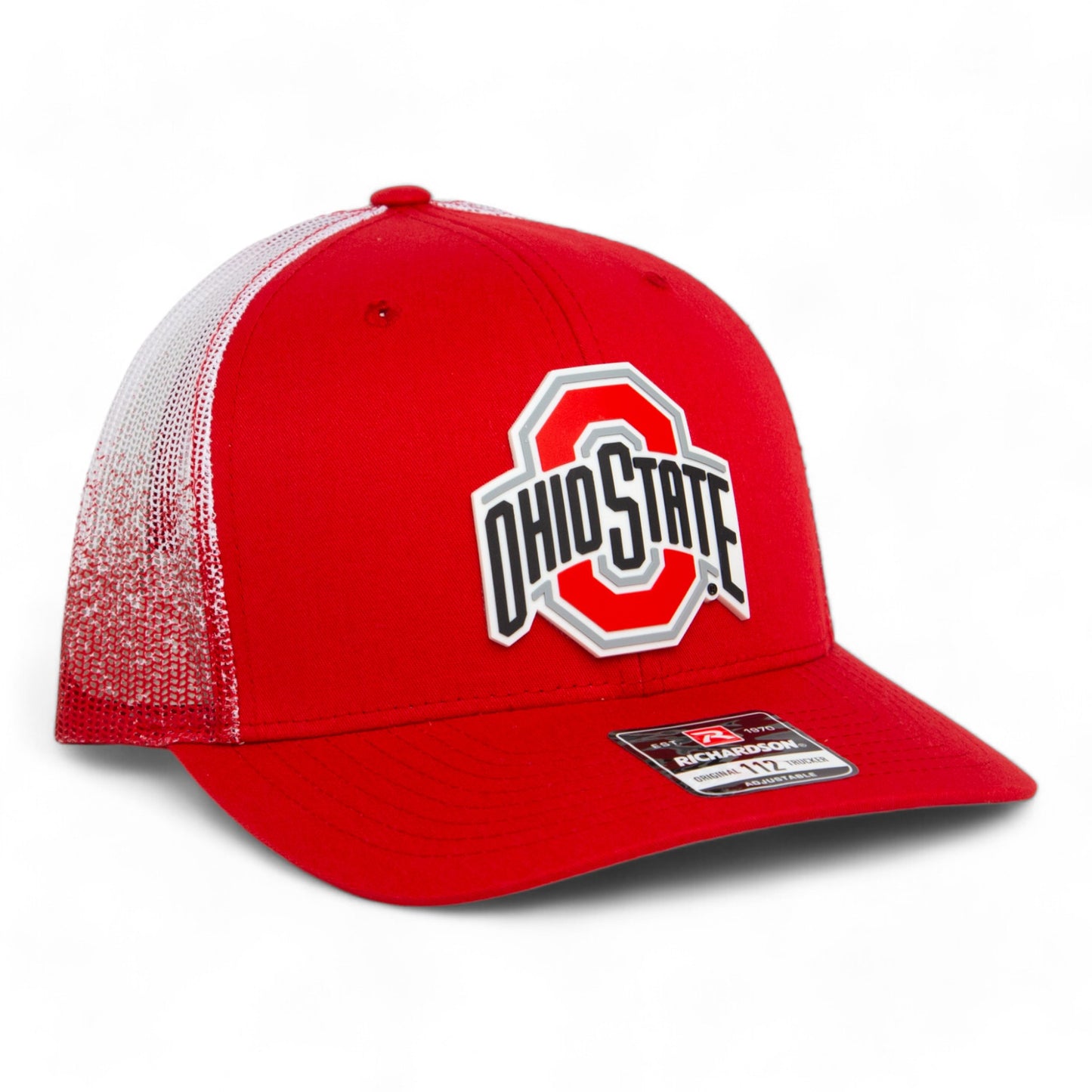 Ohio State Buckeyes 3D Snapback Trucker Hat- Fade Red