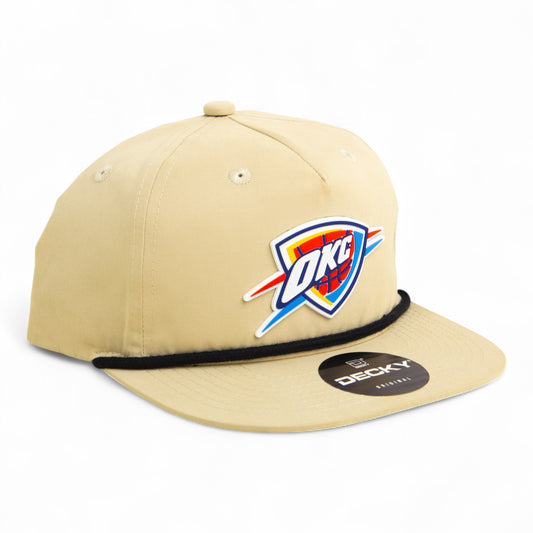 Oklahoma City Thunder 3D Classic Rope Hat- Birch/ Black