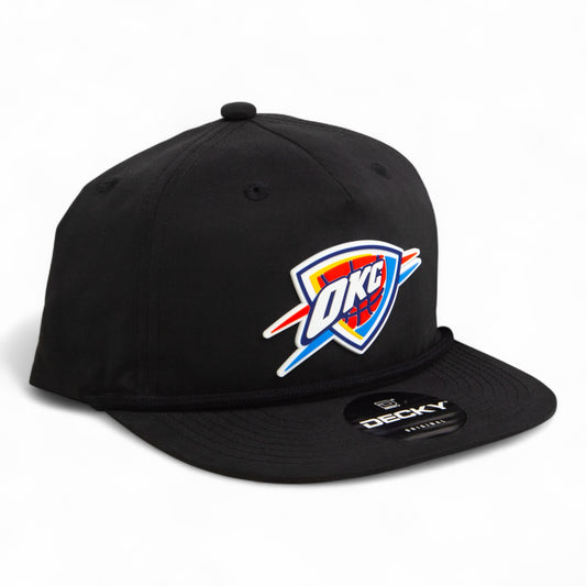 Oklahoma City Thunder 3D Classic Rope Hat- Black
