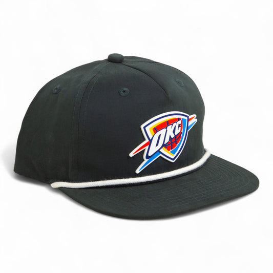 Oklahoma City Thunder 3D Classic Rope Hat- Charcoal/ White