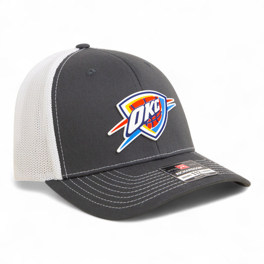 Oklahoma City Thunder Snapback Trucker Hat- Charcoal/ White
