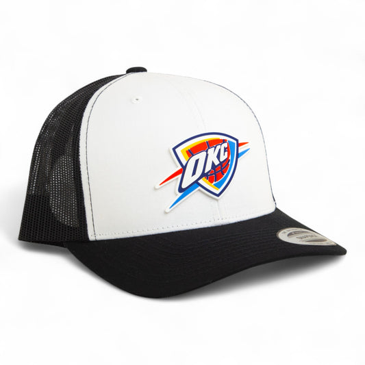 Oklahoma City Thunder 3D YP Snapback Trucker Hat- White/ Black