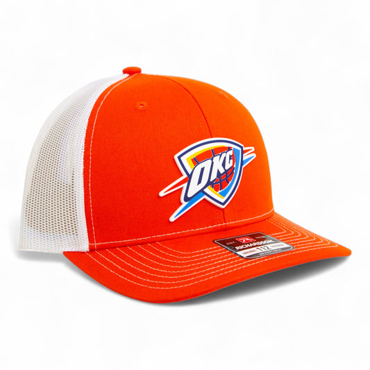 Oklahoma City Thunder Snapback Trucker Hat- Orange/ White