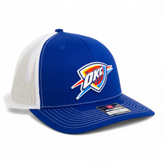 Oklahoma City Thunder Snapback Trucker Hat- Royal/ White