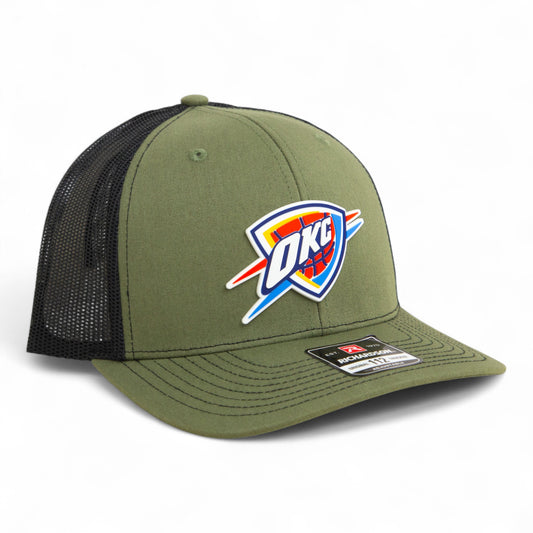 Oklahoma City Thunder Snapback Trucker Hat- Loden/ Black
