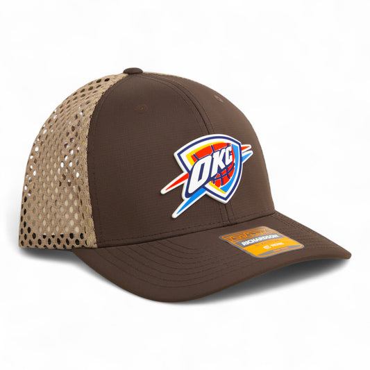 Oklahoma City Thunder 3D Snapback Tilikum Trucker Hat- Brown/ Tan