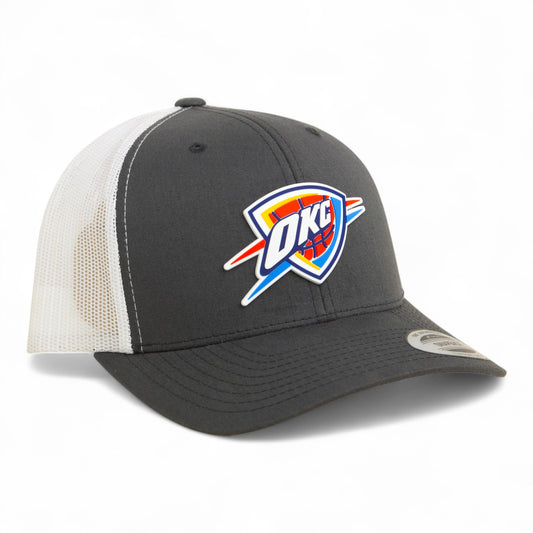 Oklahoma City Thunder 3D YP Snapback Trucker Hat- Charcoal/ White