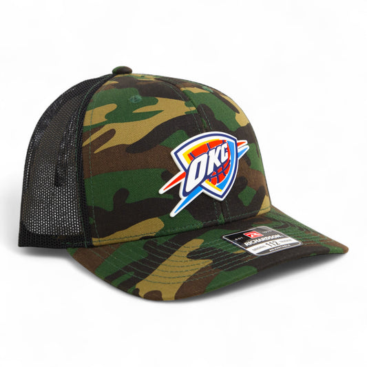 Oklahoma City Thunder Snapback Trucker Hat- Army Camo/ Black