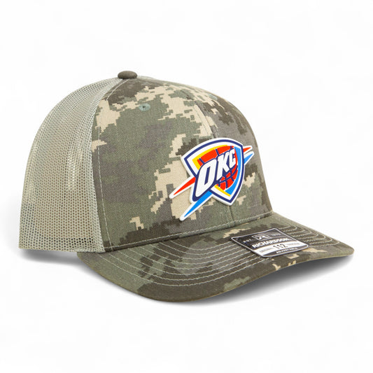 Oklahoma City Thunder Snapback Trucker Hat- Military Digital Camo