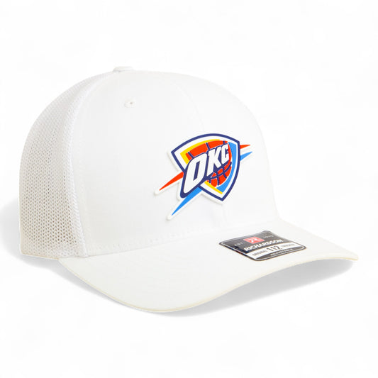 Oklahoma City Thunder Snapback Trucker Hat- White