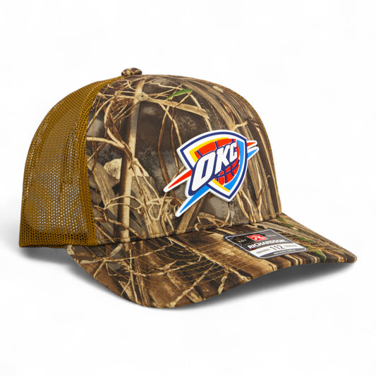 Oklahoma City Thunder Snapback Trucker Hat- Realtree Max 7/ Buck
