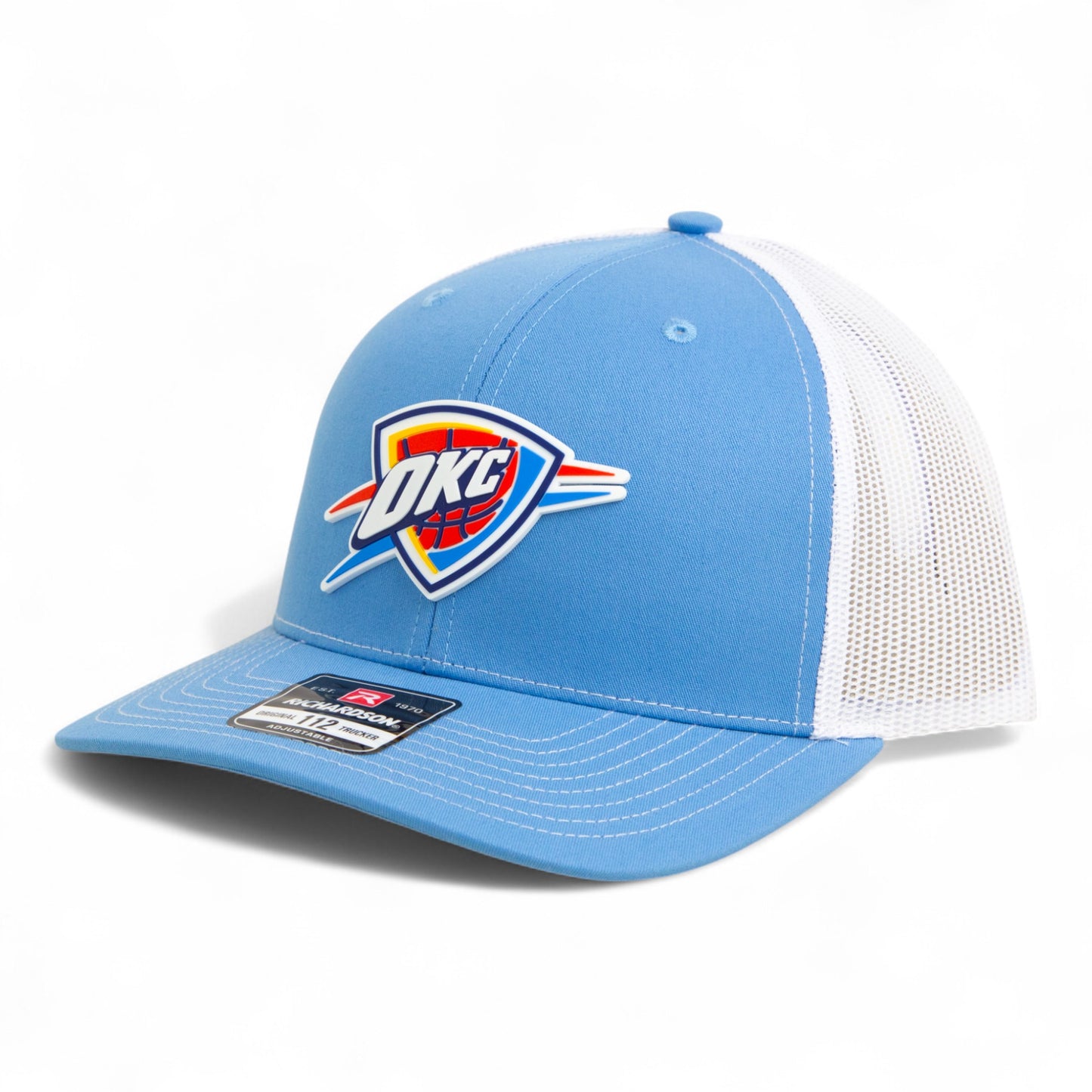 Oklahoma City Thunder Snapback Trucker Hat- Columbia Blue/ White