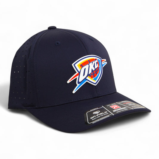 Oklahoma City Thunder 3D Laser Perf R-Flex Cap- Navy