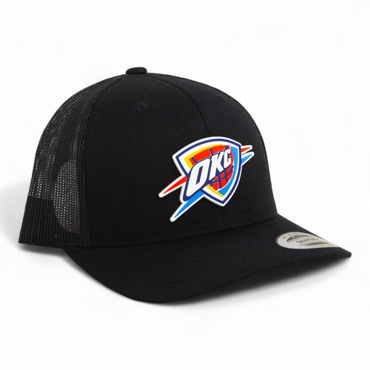 Oklahoma City Thunder 3D YP Snapback Trucker Hat- Black