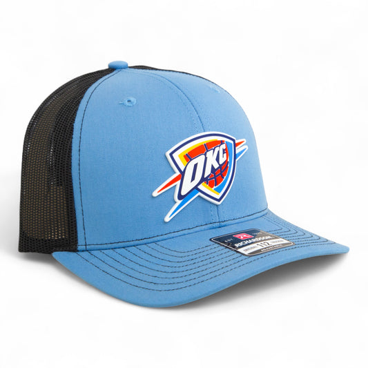 Oklahoma City Thunder Snapback Trucker Hat- Columbia Blue/ Black