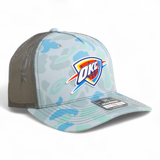 Oklahoma City Thunder Snapback Trucker Hat- Saltwater Duck Camo/ Charcoal