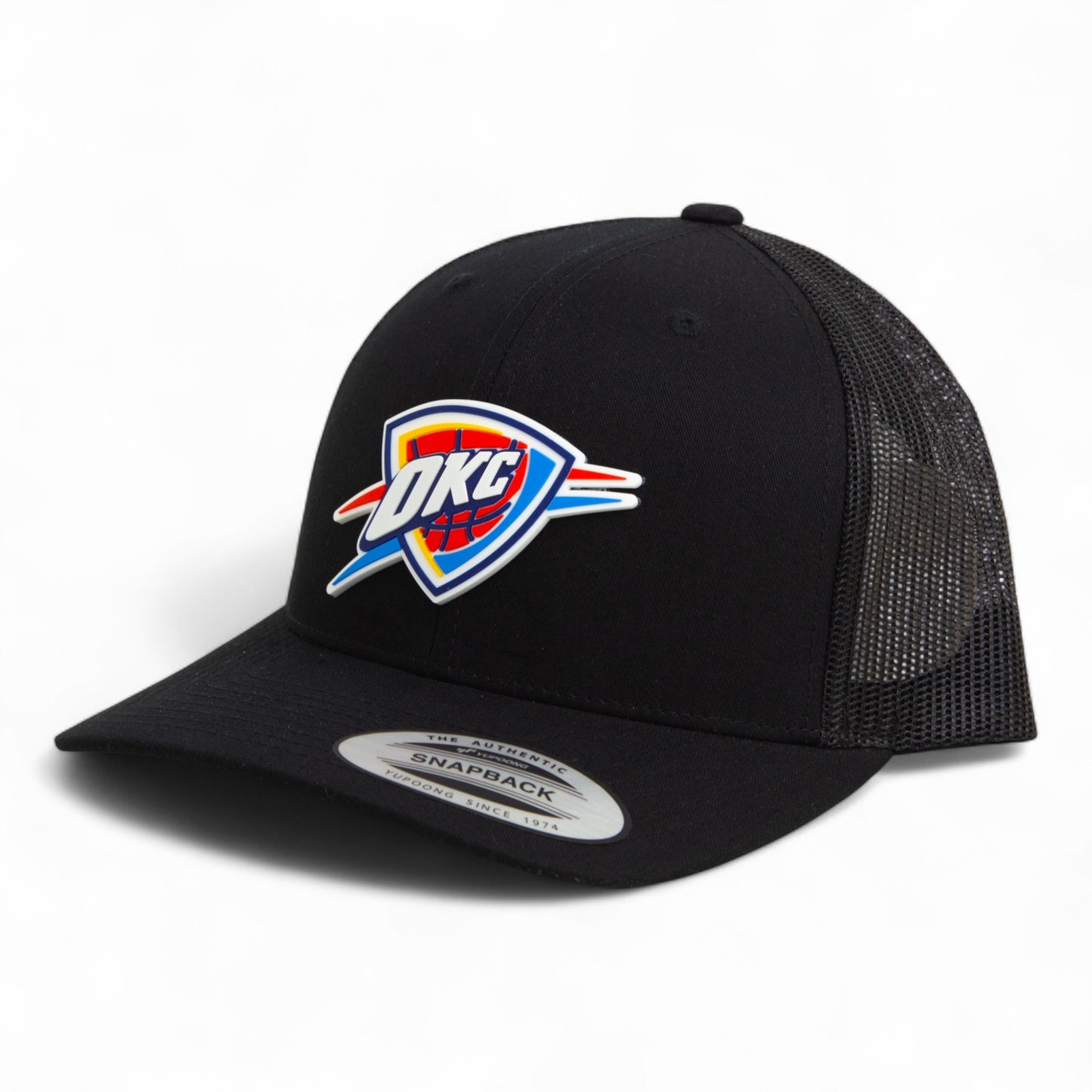 Oklahoma City Thunder 3D YP Snapback Trucker Hat- Black